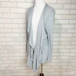 Eileen Fisher Cotton/Linen Open Front Cardigan M4